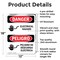 Signmission Electrical Hazard Bilingual Danger Sign, Aluminum, 12in W x 18in L, 2PK OS-2PACK-DS-A-1218-VS-1196 - alternate 8
